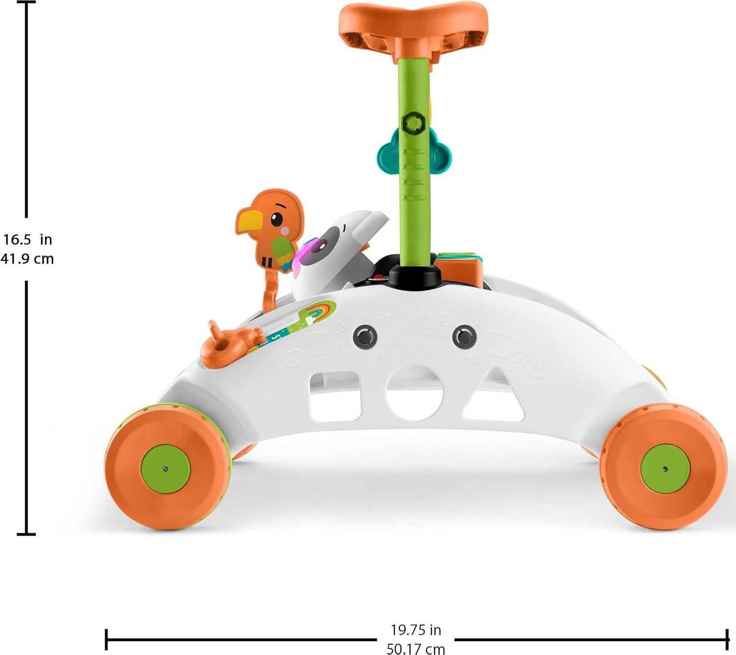 imageFisherPrice Baby Push Toy 2Sided Steady Speed Panda Walker Musical Learning Activity with 3 Blocks for Infants Ages 6 Months Amazon ExclusivePanda Walker