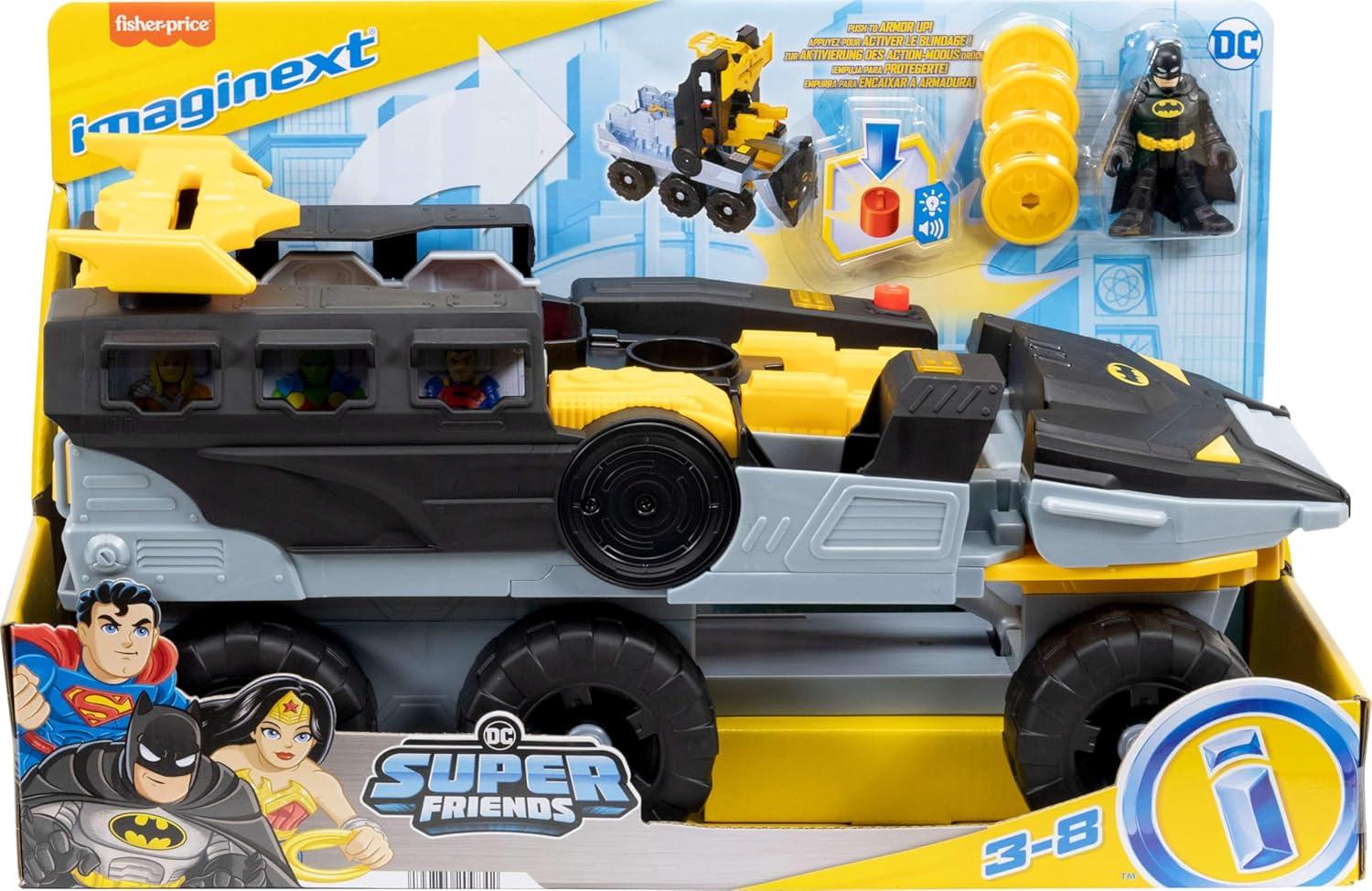 imageFisherPrice Imaginext DC Super Friends Batman Toy Transforming BatTank with Lights Sounds ampamp Figure for Pretend Play Kids Ages 3 Years