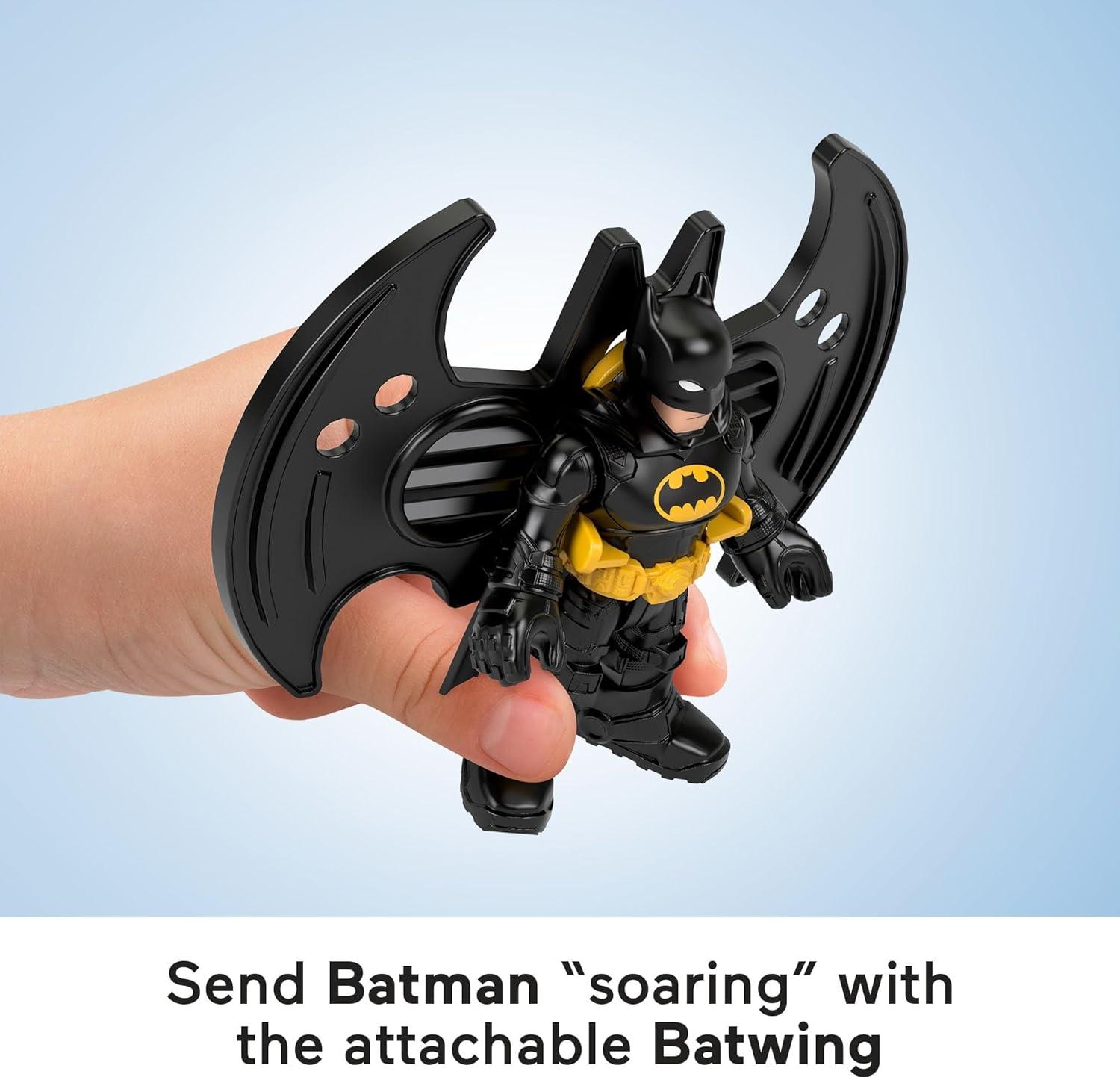 imageFisherPrice Imaginext DC Super Friends Batman Toys Bat Command Center Playset with Lights for Preschool Kids Ages 3 Years