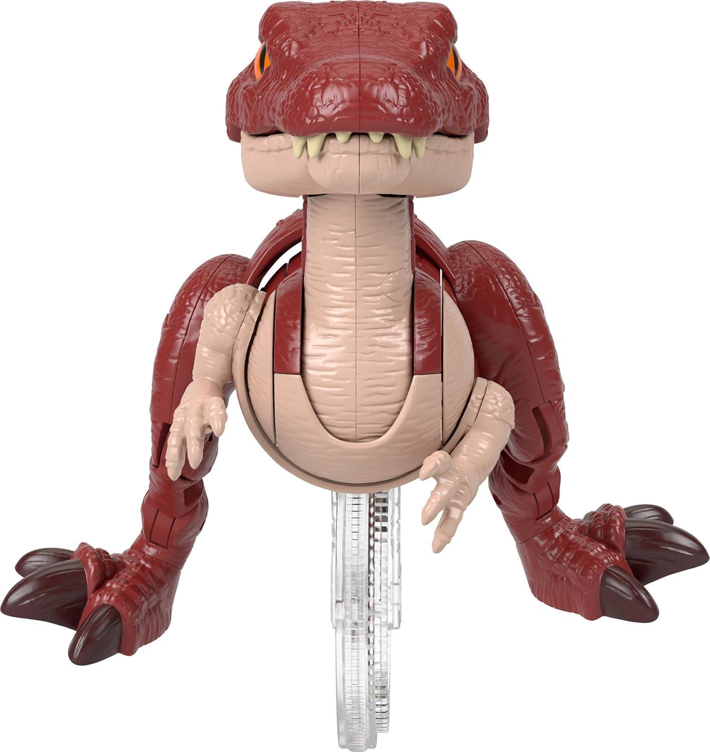 imageFisherPrice Imaginext Jurassic World Rebirth Dinosaur Toy Sprinting Spinosaurus Figure with Lunge ampamp Chomp Motion 9 Inches Tall