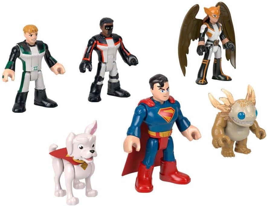 imageFisherPrice Imaginext Superman Action Figure Multipack 6 Characters 3inch Collectible Set with Krypto ampamp Kaiju