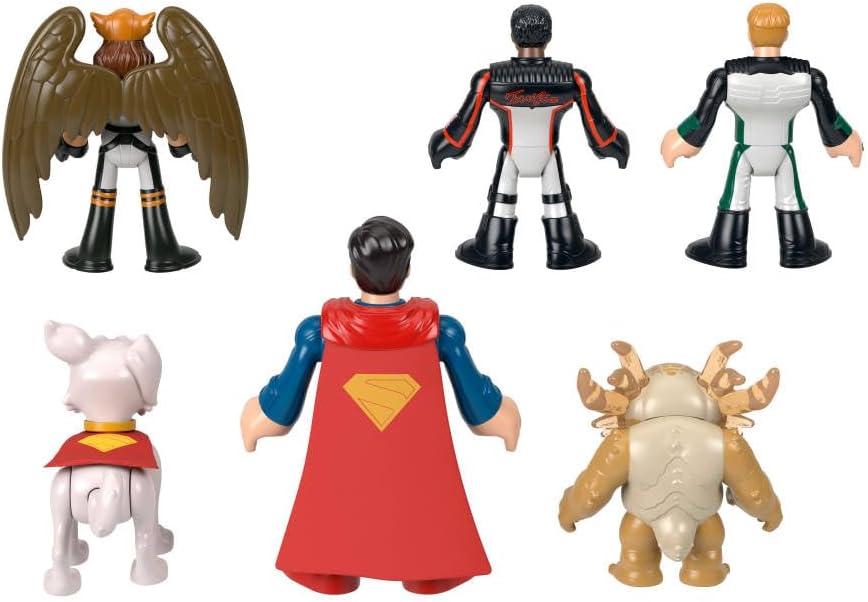 imageFisherPrice Imaginext Superman Action Figure Multipack 6 Characters 3inch Collectible Set with Krypto ampamp Kaiju