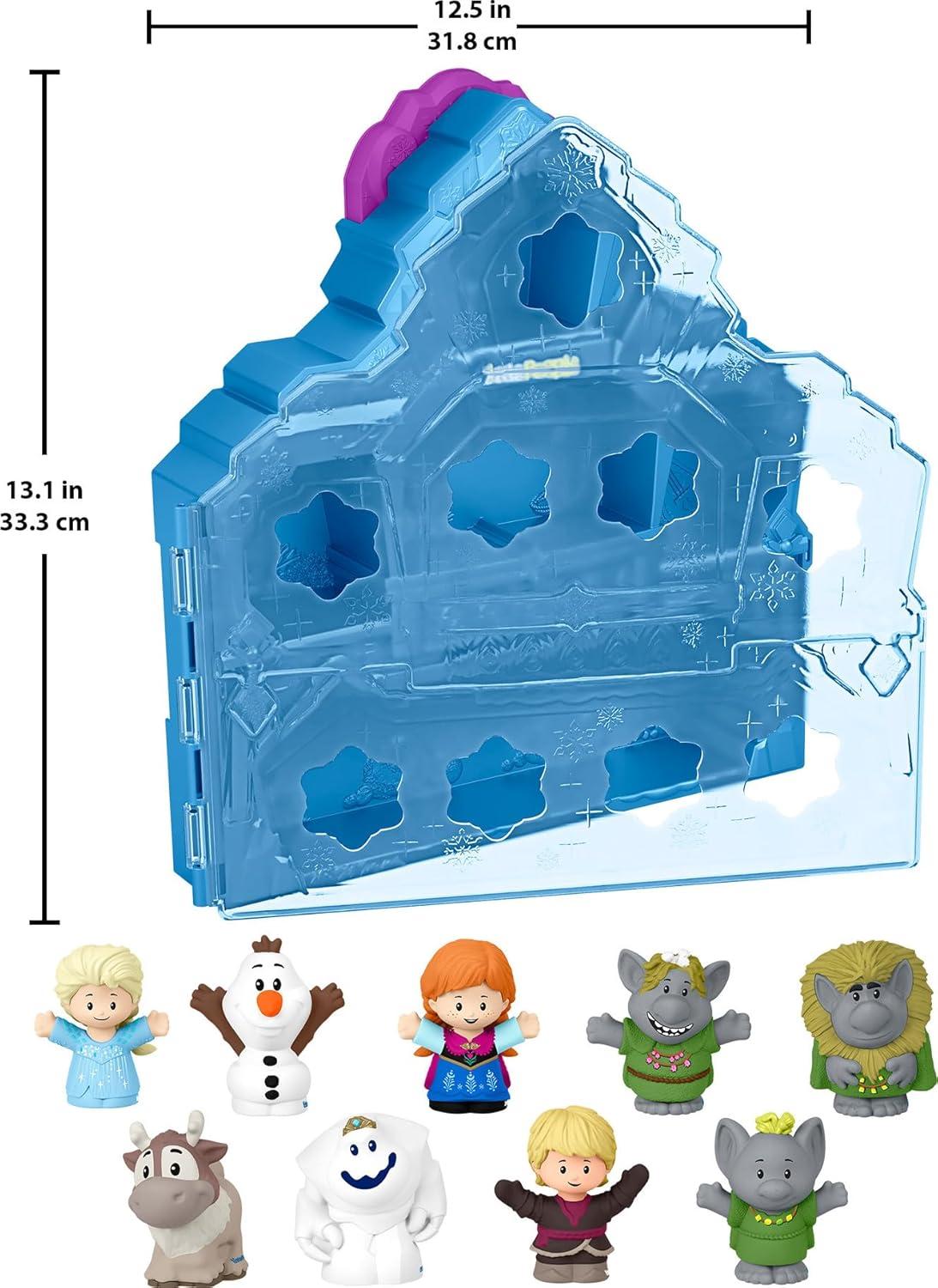 imageFisherPrice Little People Toddler Toy Disney Frozen Carry Along Castle Case Playset with Figures for Pretend Play Kids Ages 18 MonthsFigures