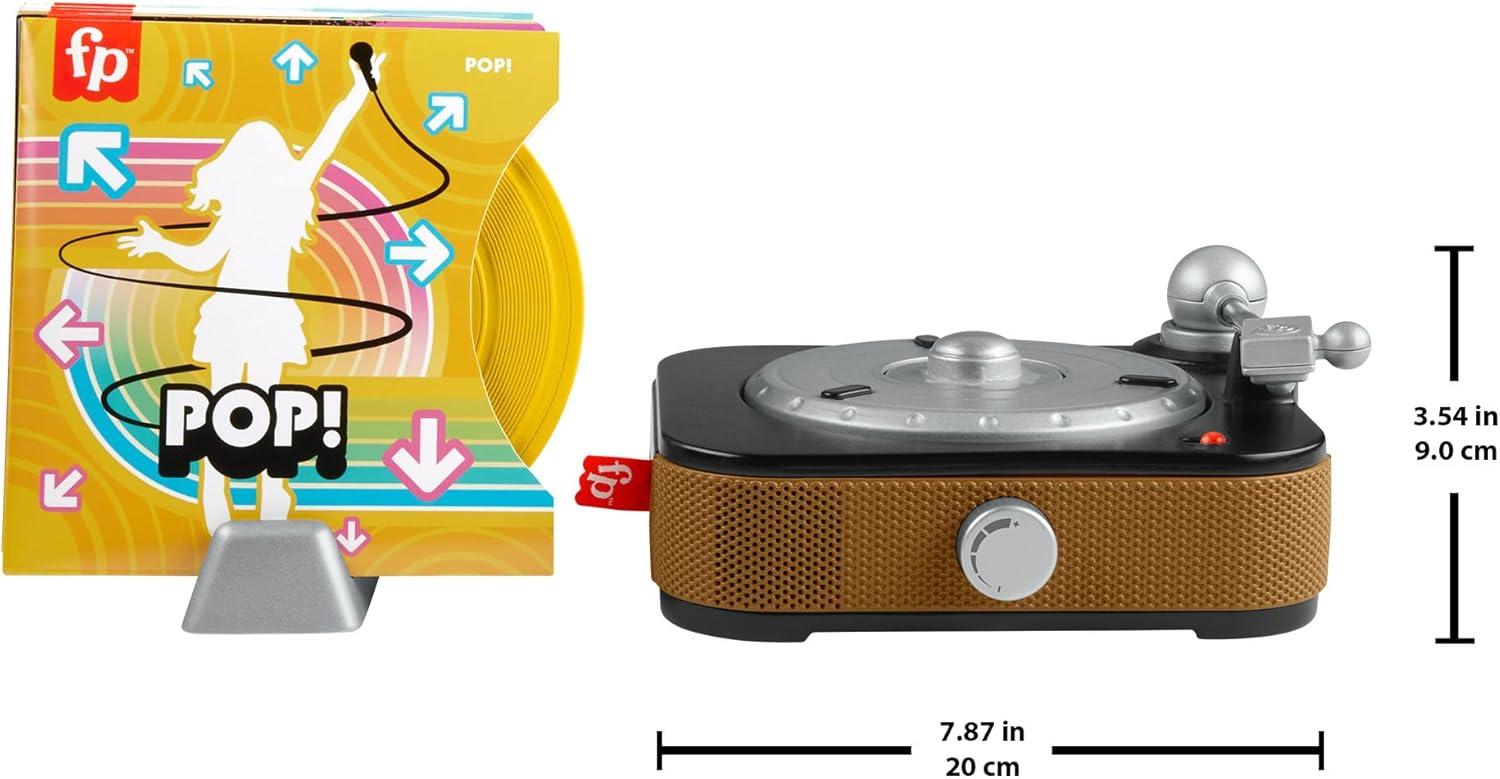 imageFisherPrice Musical Toy Rockin Record Player for Preschool Pretend Play for Kids Ages 3 Year