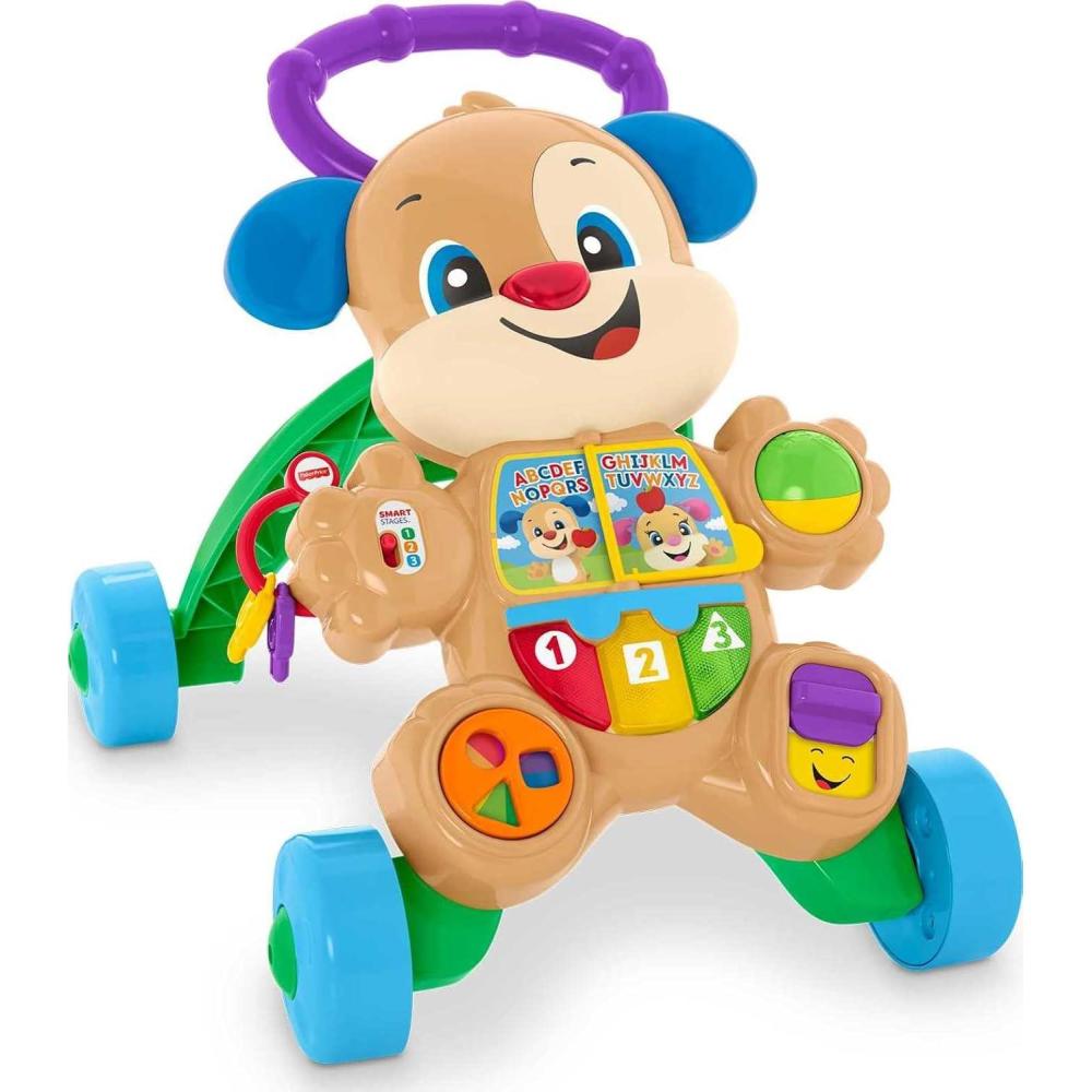 imageFisherPrice Baby Toy Laugh ampamp Learn Smart Stages Puppy Walker with Educational Music Lights ampamp Activities for Infants Ages 6 MonthsPuppy Walker