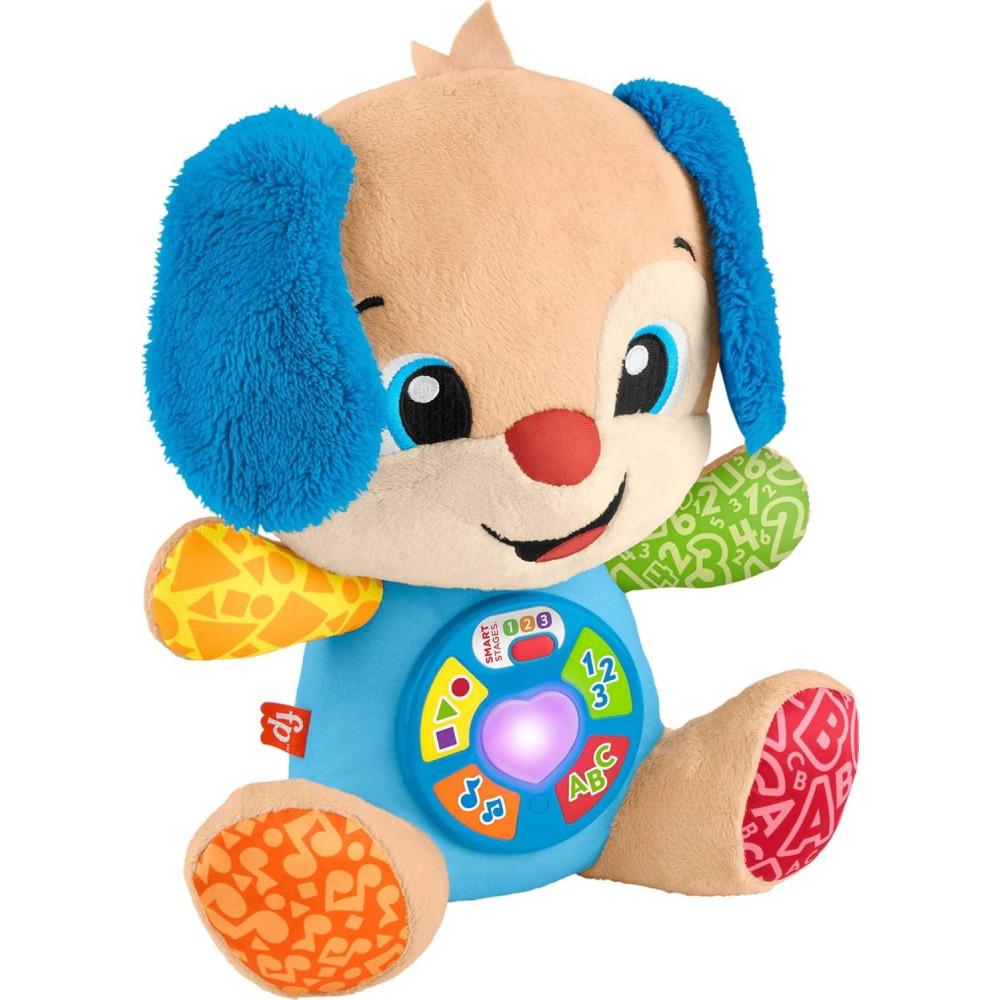 imageFisherPrice Baby Toy Laugh ampamp Learn Smart Stages Sis Musical Plush with Lights ampamp Learning Songs for Infants Ages 6 MonthsPuppy English