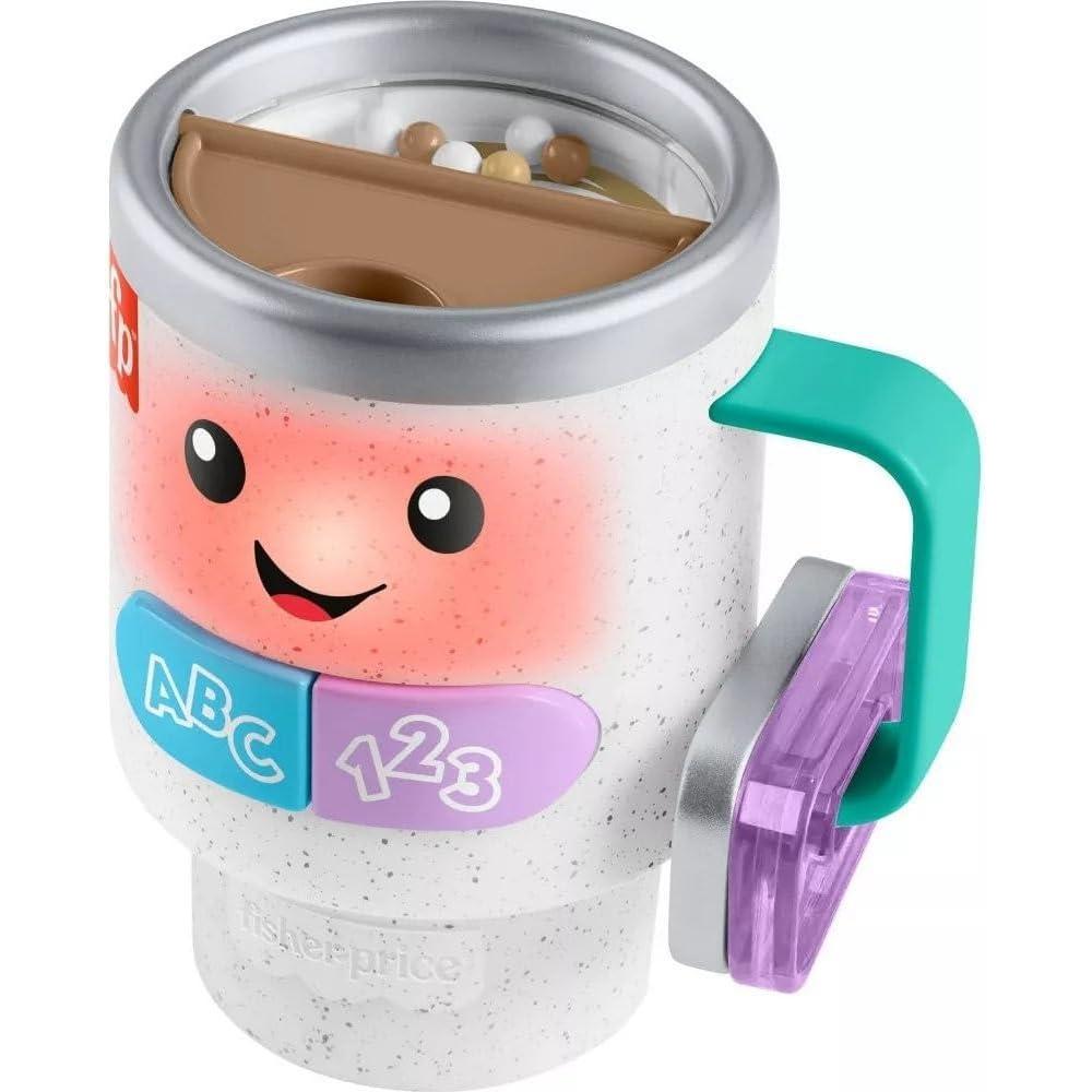 imageFisherPrice Baby ampamp Toddler Toy Laugh ampamp Learn Coffee Mug Musical Activity with Lights ampamp Educational Songs for Infants Ages 6 MonthsMug