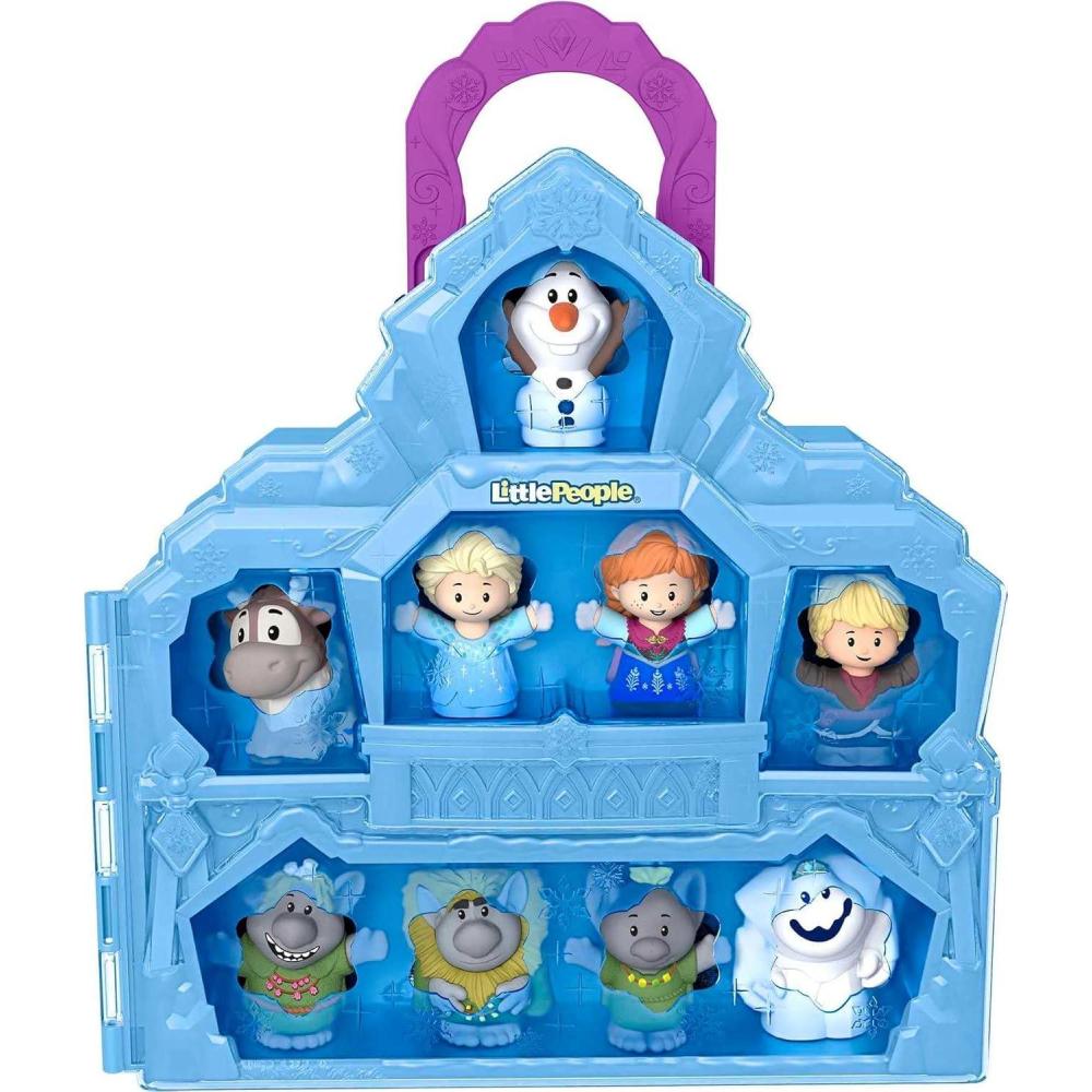 imageFisherPrice Little People Toddler Toy Disney Frozen Carry Along Castle Case Playset with Figures for Pretend Play Kids Ages 18 MonthsFigures