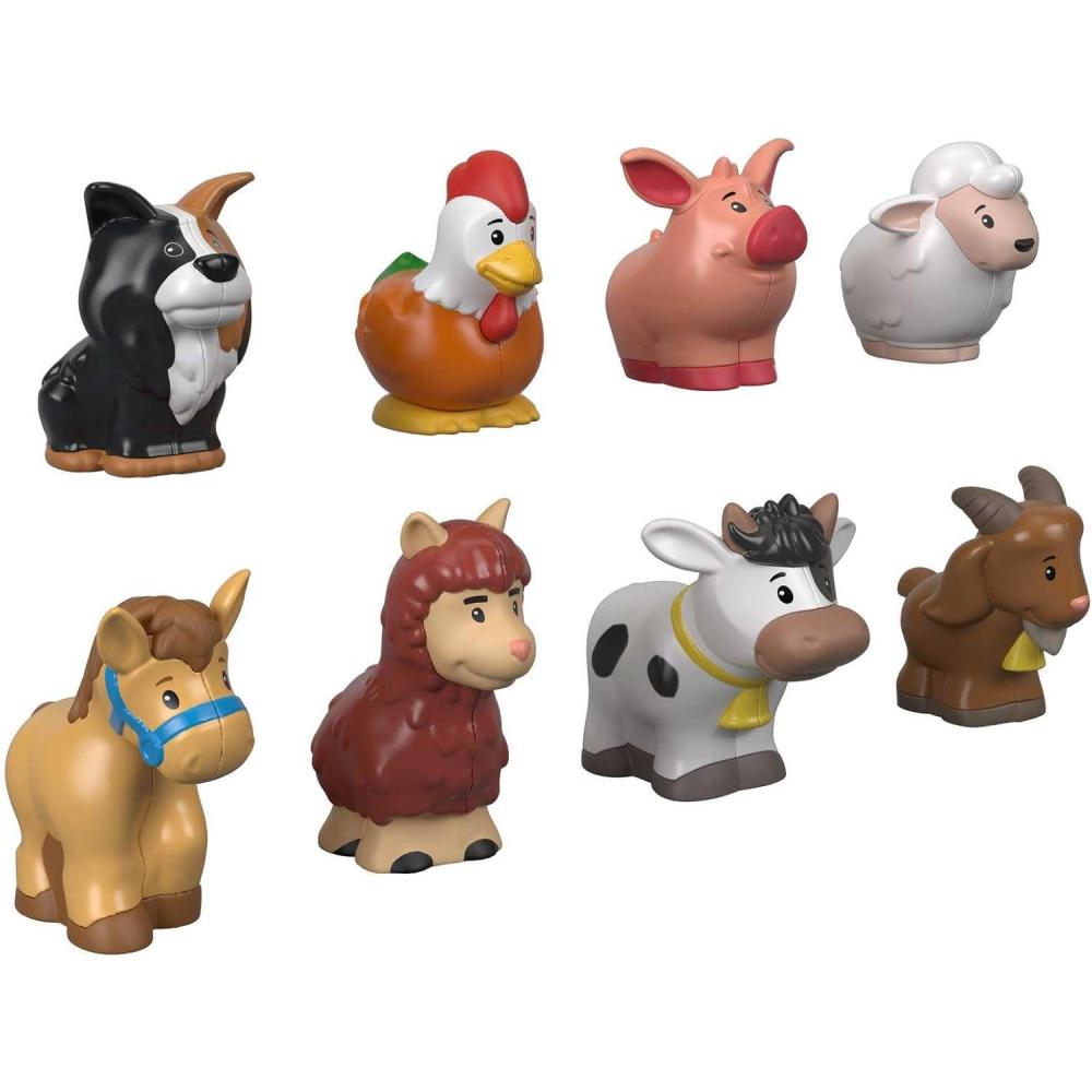 imageFisherPrice Little People Toddler Toys Farm Animal Friends 8Piece Figure Set for Pretend Play Ages 1 YearsAnimal Friends