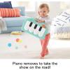 Fisher-Price Baby Musical Toy Set Glow and Grow Kick & Play Piano Gym Blue Playmat with 2 Rattle Maracas for Newborns Ages 0+ Months(Multicolors)