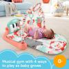 Fisher-Price Baby Musical Toy Set Glow and Grow Kick & Play Piano Gym Blue Playmat with 2 Rattle Maracas for Newborns Ages 0+ Months(Multicolors)