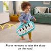 Fisher-Price Baby Playmat Glow and Grow Kick & Play Piano Gym, Pink Musical Learning Toy with Developmental Activities for Newborns 0+ Months(Light Blue)