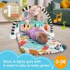 Fisher-Price Baby Playmat Glow and Grow Kick & Play Piano Gym, Pink Musical Learning Toy with Developmental Activities for Newborns 0+ Months(Light Blue)