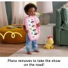 Fisher-Price Baby Playmat Glow and Grow Kick & Play Piano Gym, Pink Musical Learning Toy with Developmental Activities for Newborns 0+ Months(Pink)