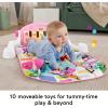 Fisher-Price Baby Playmat Glow and Grow Kick & Play Piano Gym, Pink Musical Learning Toy with Developmental Activities for Newborns 0+ Months(Pink)