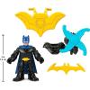 Fisher-Price Imaginext DC Super Friends, Metal Force Action Figure & Accessories Set, Includes 3-inch Batman with Spinning Blade