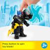 Fisher-Price Imaginext DC Super Friends, Metal Force Action Figure & Accessories Set, Includes 3-inch Batman with Spinning Blade