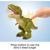 Fisher-Price Imaginext Jurassic World Dinosaur Action Figure with Kid-Activated Wing Motion, Approx 7.5-inch Dimorphodon Dino Toy(T. Rex)