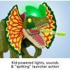 Fisher-Price Imaginext Jurassic World Dinosaur Toy Thrash Attack Dilophosaurus 16+ Inch with Lights & Sounds for Pretend Play Kids Ages 3+ Years