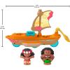 Fisher-Price Little People Toddler Toy Disney Princess Moana & Maui’s Canoe Sail Boat with Figures for Pretend Play Ages 18+ Months​