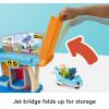 Fisher-Price Little People Toddler Toy Everyday Adventures Airport Playset with Airplane for Preschool Pretend Play Ages 1+ Years
