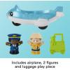 Fisher-Price Little People Toddler Toy Everyday Adventures Airport Playset with Airplane for Preschool Pretend Play Ages 1+ Years