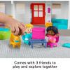 Fisher-Price Little People Toddler Toy Friends Together Play House Pretend Playset with Learning Songs for Preschool Kids Ages 1+ Years(Playset)