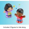 Fisher-Price Little People Toddler Toy School Bus Musical Push-Along Vehicle with 2 Figures for Pretend Play Ages 1+ Years(School Bus)