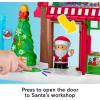 Fisher-Price Little People Toddler Toys Christmas Wonderland Toy Set with Santa Elf & Reindeer Figures for Ages 1+ Years
