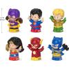 Fisher-Price Little People Toddler Toys DC Super Friends Crime-Fighting Figure Pack Set of 6 Characters for Pretend Play Ages 18+ Months (Amazon Exclusive)