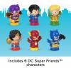 Fisher-Price Little People Toddler Toys DC Super Friends Crime-Fighting Figure Pack Set of 6 Characters for Pretend Play Ages 18+ Months (Amazon Exclusive)