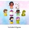 Fisher-Price Little People Toddler Toys Disney Princess Story Duos 8-Piece Figure Set for Pretend Play Kids Ages 18+ Months(Princess & Friends 8-Pack)