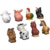 Fisher-Price Little People Toddler Toys Farm Animal Friends 8-Piece Figure Set for Pretend Play Ages 1+ Years(Animal Friends)