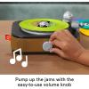 Fisher-Price Musical Toy, Rockin’ Record Player for Preschool Pretend Play for Kids Ages 3+ Year