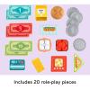 Fisher-Price Toddler Learning Toy Laugh & Learn Count & Shop Cash Register Play Store with 20 Pieces for Pretend Play Kids Ages 2+ Years