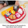 Fisher-Price Toddler Shape Sorting Toy Laugh & Learn Farm Animal Puzzle with Music & Sounds for Kids Ages 1+ Years​