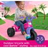 Fisher-Price Toddler Tricycle Harley-Davidson Tough Trike, Toy Bike with Handlebar Grips & Storage for Outdoor Play Kids Ages 2+ Years (Amazon Exclusive)(Barbie)