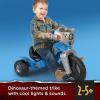 Fisher-Price Toddler Tricycle Jurassic World Lights & Sounds Trike, Dinosaur Toy Bike with Storage for Outdoor Play Kids Ages 2+ Years(Jurassic Park)