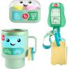 Fisher-Price Baby & Toddler Toy Laugh & Learn Coffee Mug Musical Activity with Lights & Educational Songs for Infants Ages 6+ Months(Gift Set)