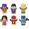 Fisher-Price Little People Toddler Toys DC Super Friends Crime-Fighting Figure Pack Set of 6 Characters for Pretend Play Ages 18+ Months (Amazon Exclusive)