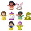 Fisher-Price Little People Toddler Toys Disney Princess Story Duos 8-Piece Figure Set for Pretend Play Kids Ages 18+ Months(Princess & Friends 8-Pack)