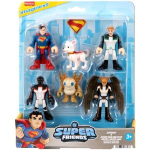 Fisher-Price Imaginext Superman Action Figure Multipack, 6 Characters, 3-inch Collectible Set with Krypto & Kaiju