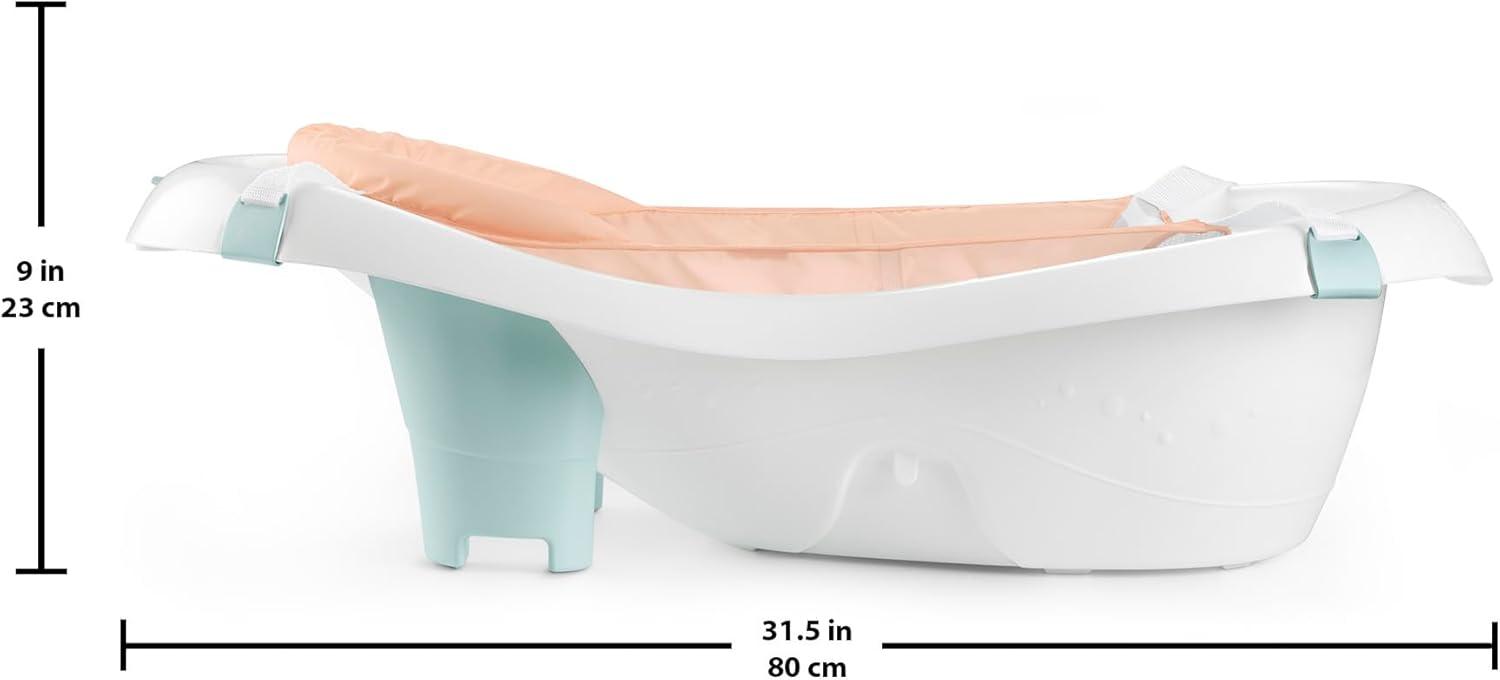 imageFisherPrice Baby to Toddler Bath 4in1 Sling N Seat Tub with Removable Infant Support and 2 Toys Summer Blossoms