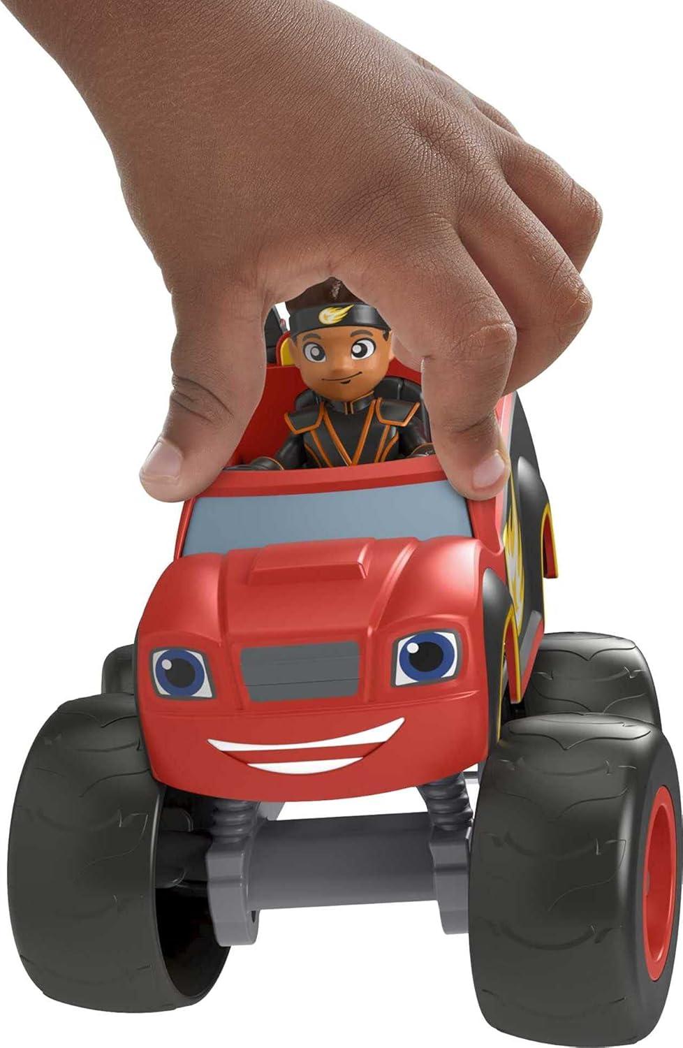imageFisherPrice Blaze and the Monster Machines Toy Truck ampamp Figure Set Ninja Blaze ampamp AJ Preschool Racing Play Ages 3 YearsToy Truck Figure Set