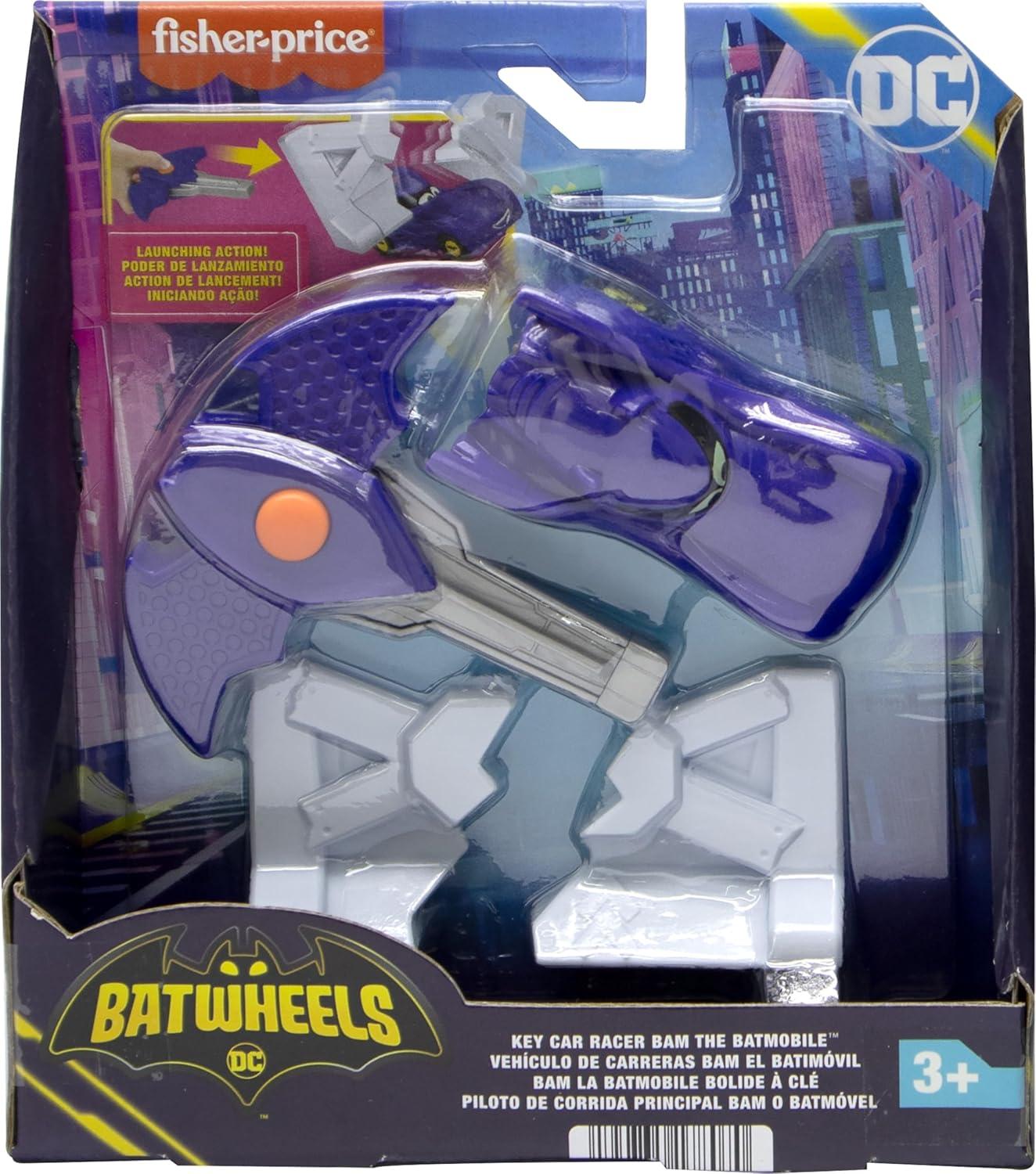 imageFisherPrice DC Batwheels 155 Scale Toy Car Bam The Batmobile Launching Vehicle with Crash Accessory for Ages 3 YearsBam