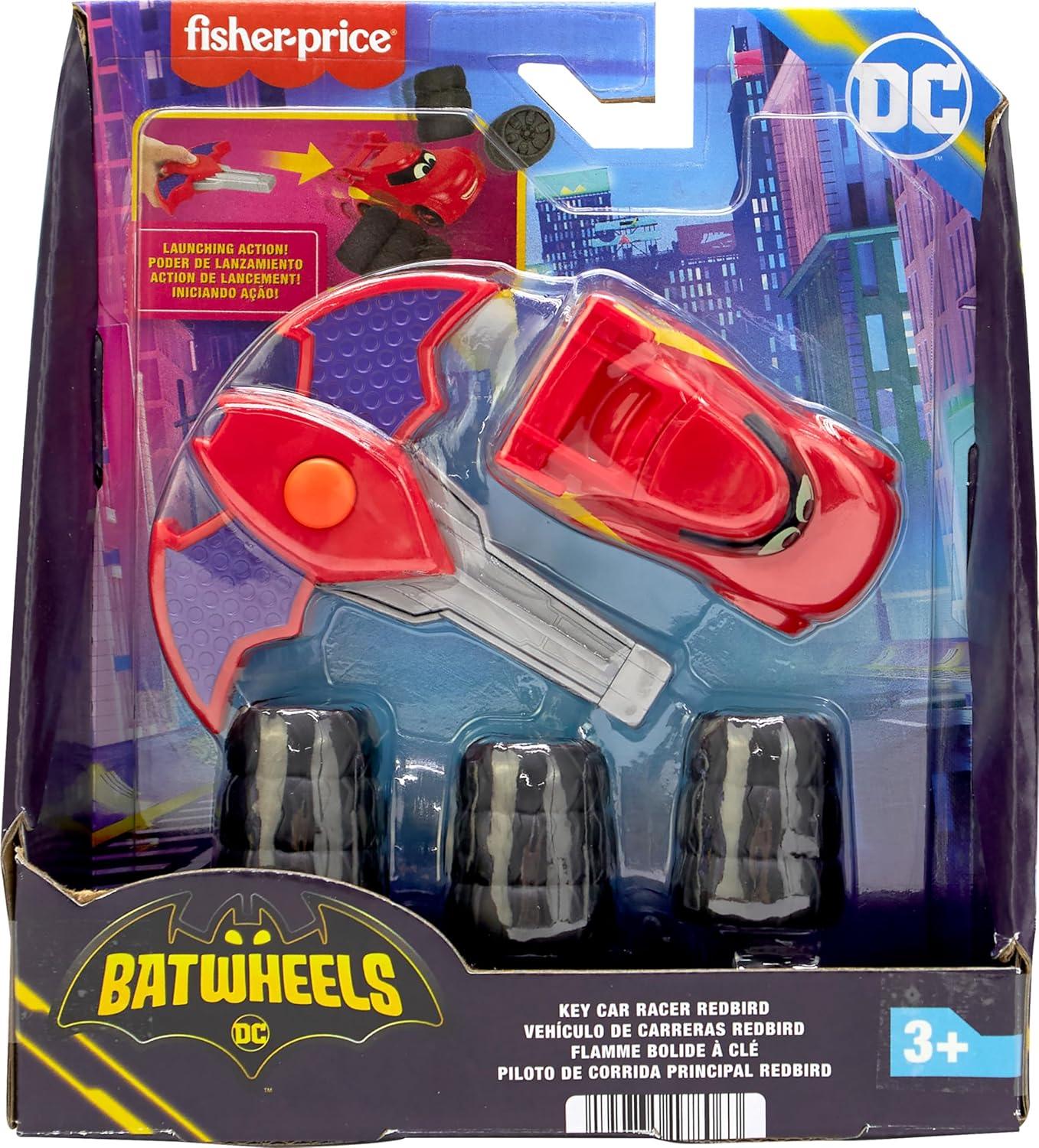 imageFisherPrice DC Batwheels 155 Scale Toy Car Bam The Batmobile Launching Vehicle with Crash Accessory for Ages 3 YearsRedbird
