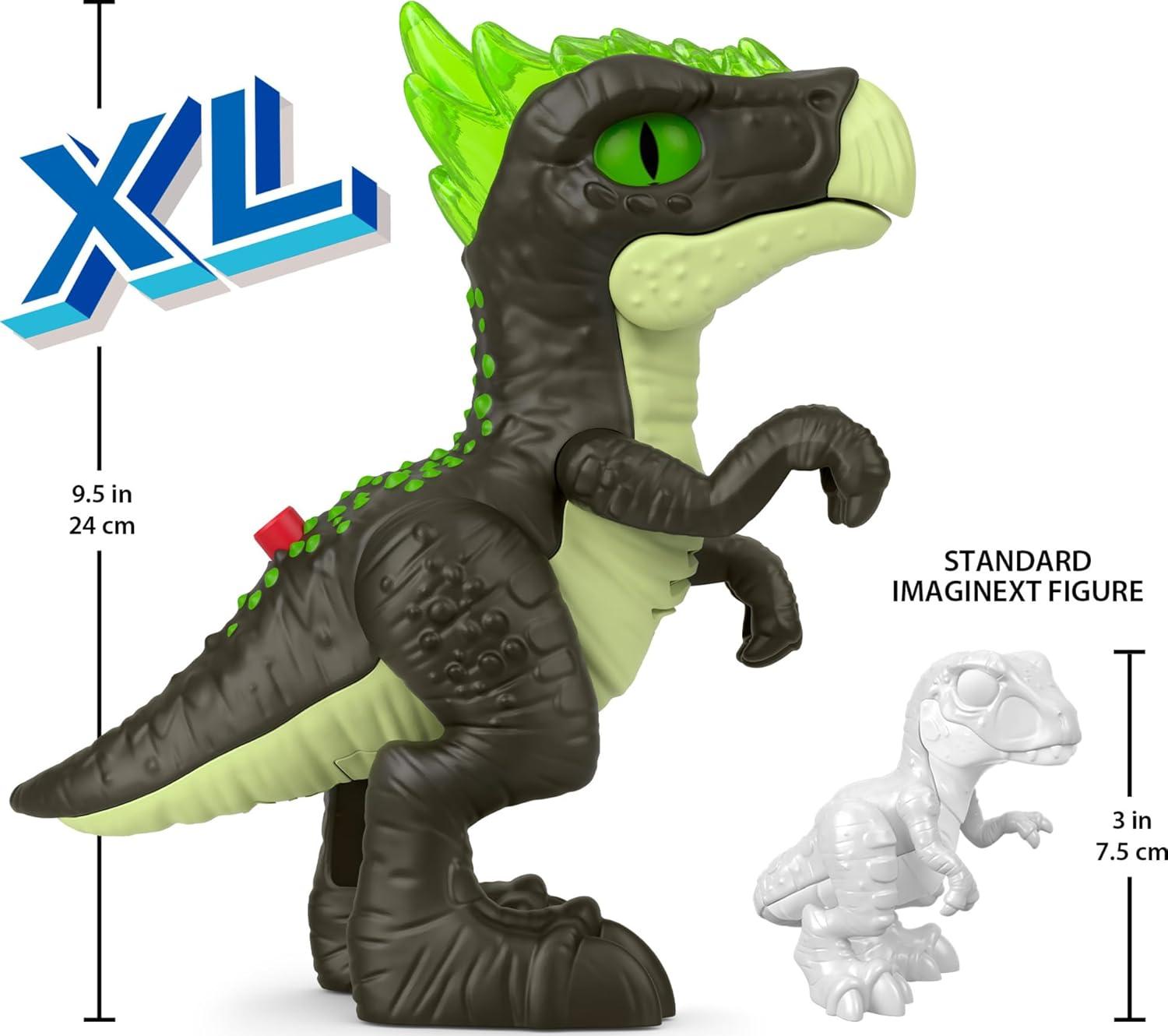 imageFisherPrice Imaginext Jurassic World Dinosaur Toy Deluxe Dracorex XL 10Inch with Lights ampamp Sounds for Pretend Play Kids Ages 3 Years