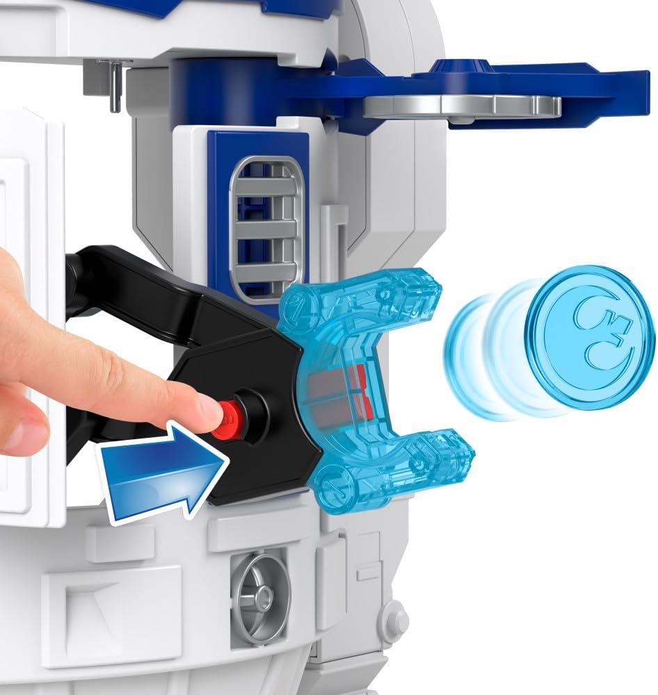 imageFisherPrice Imaginext Star Wars Toy R2D2 175 in Tall with Lights Sounds ampamp C3P0 Metal Character Key for Kids Ages 3 Years