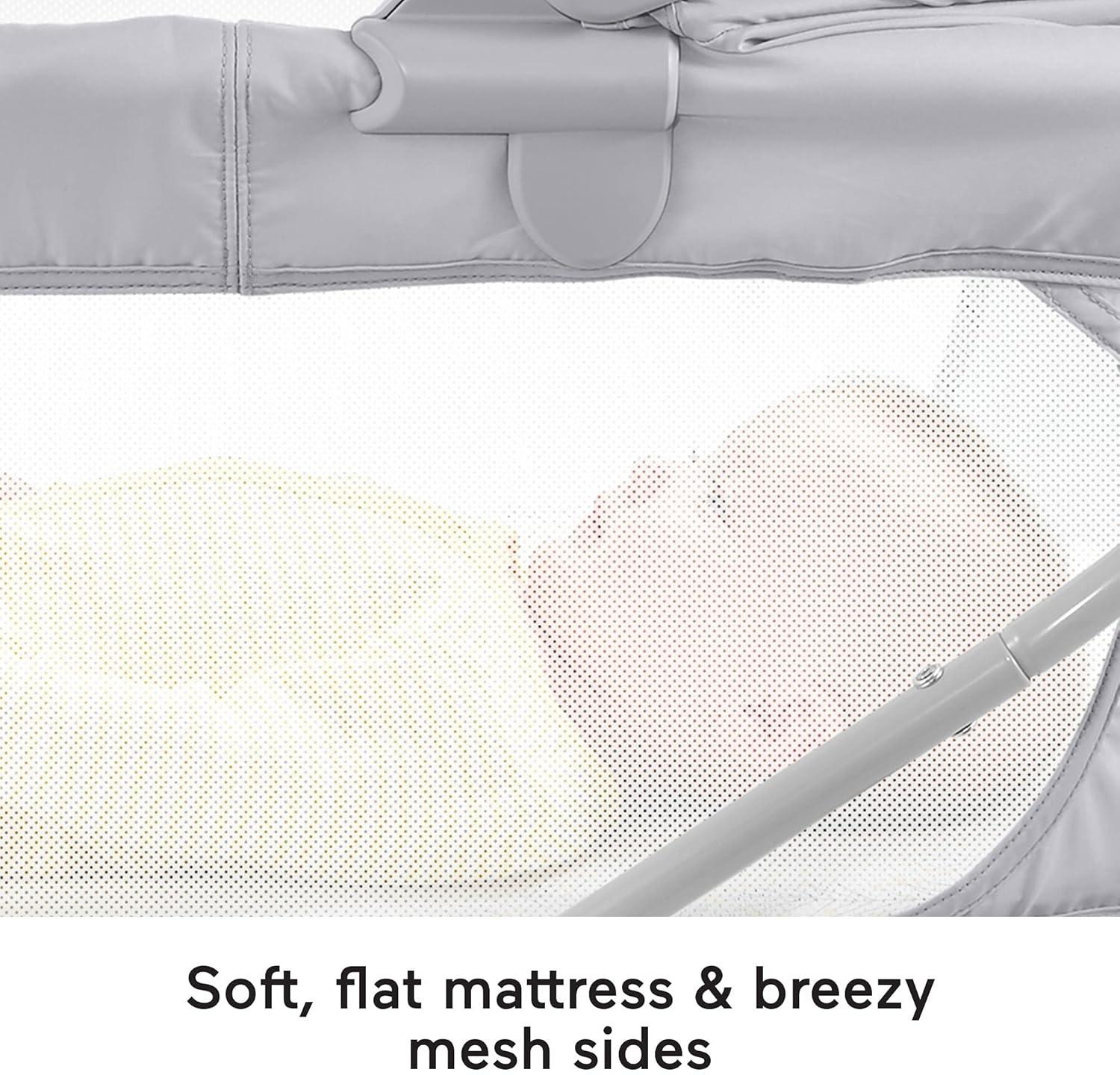 imageFisherPrice Portable Baby Crib Soothing View Projection Bassinet with Lights Music Vibrations ampamp Slim Fold for Newborns 0 Months Fawning LeavesFawning Leaves