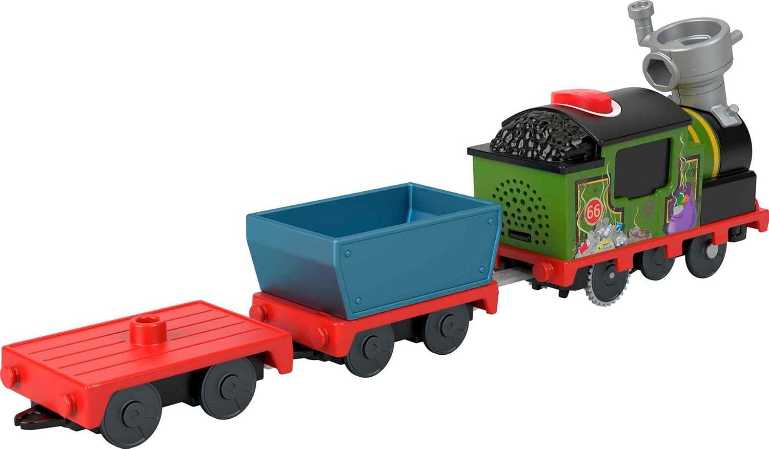 imageThomas ampamp Friends Motorized Toy Train Talking Percy BatteryPowered Engine with Sounds ampamp Phrases for Pretend Play Preschool Kids Ages 3 YearsWiff